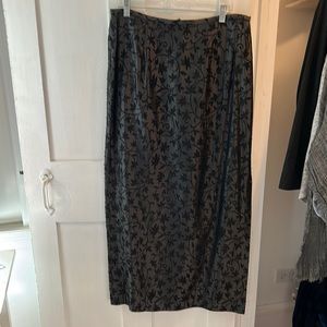 JS Collections Black Formal Beaded Maxi Skirt Size 12